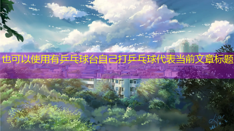 有乒乓球台自己打乒乓球