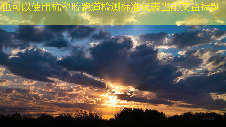 杭塑胶跑道检测标准